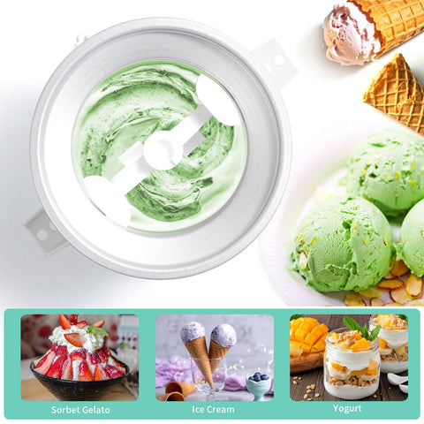 XINBOOGQ copa congeladora 2qt, capacidad para helado rápido y cremoso