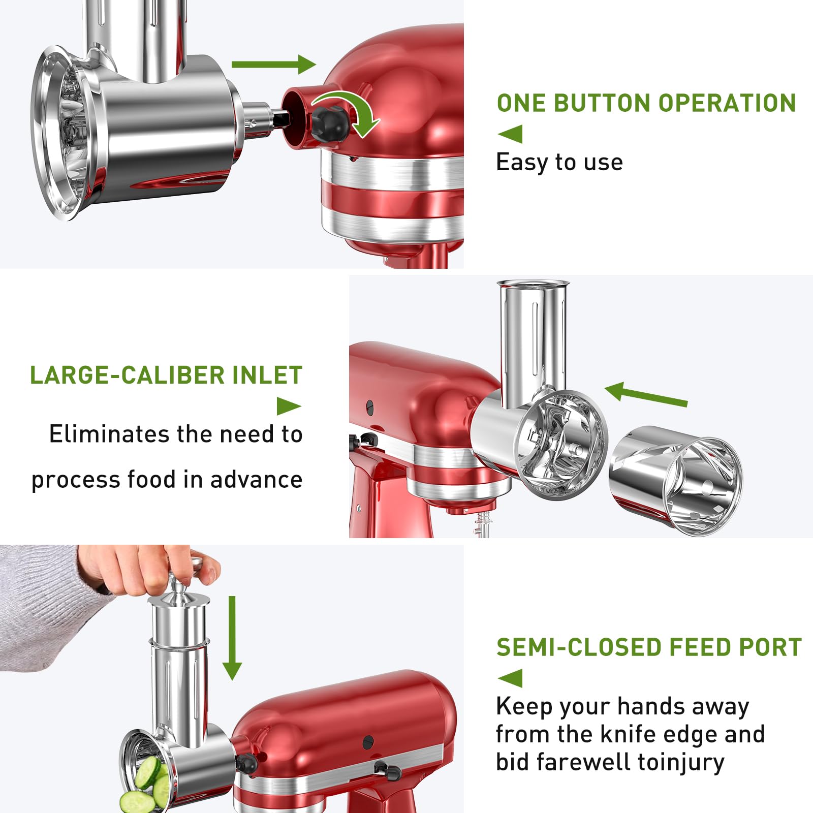 XINCAN material libre de BPA para KitchenAid, seguridad y durabilidad.