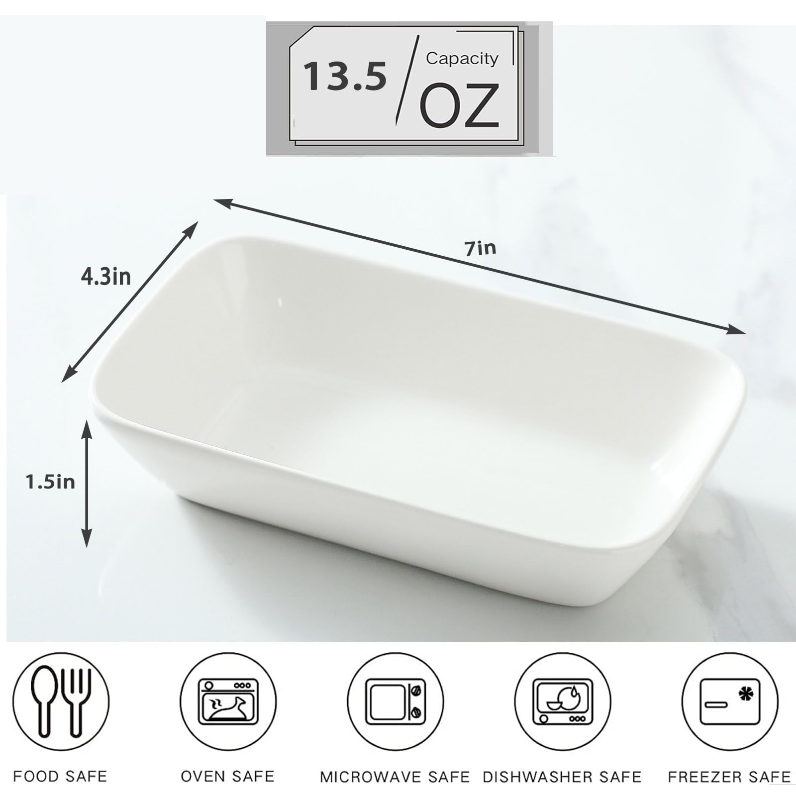 XINLTC bandeja para porciones individuales, apta para microondas y almacenamiento.