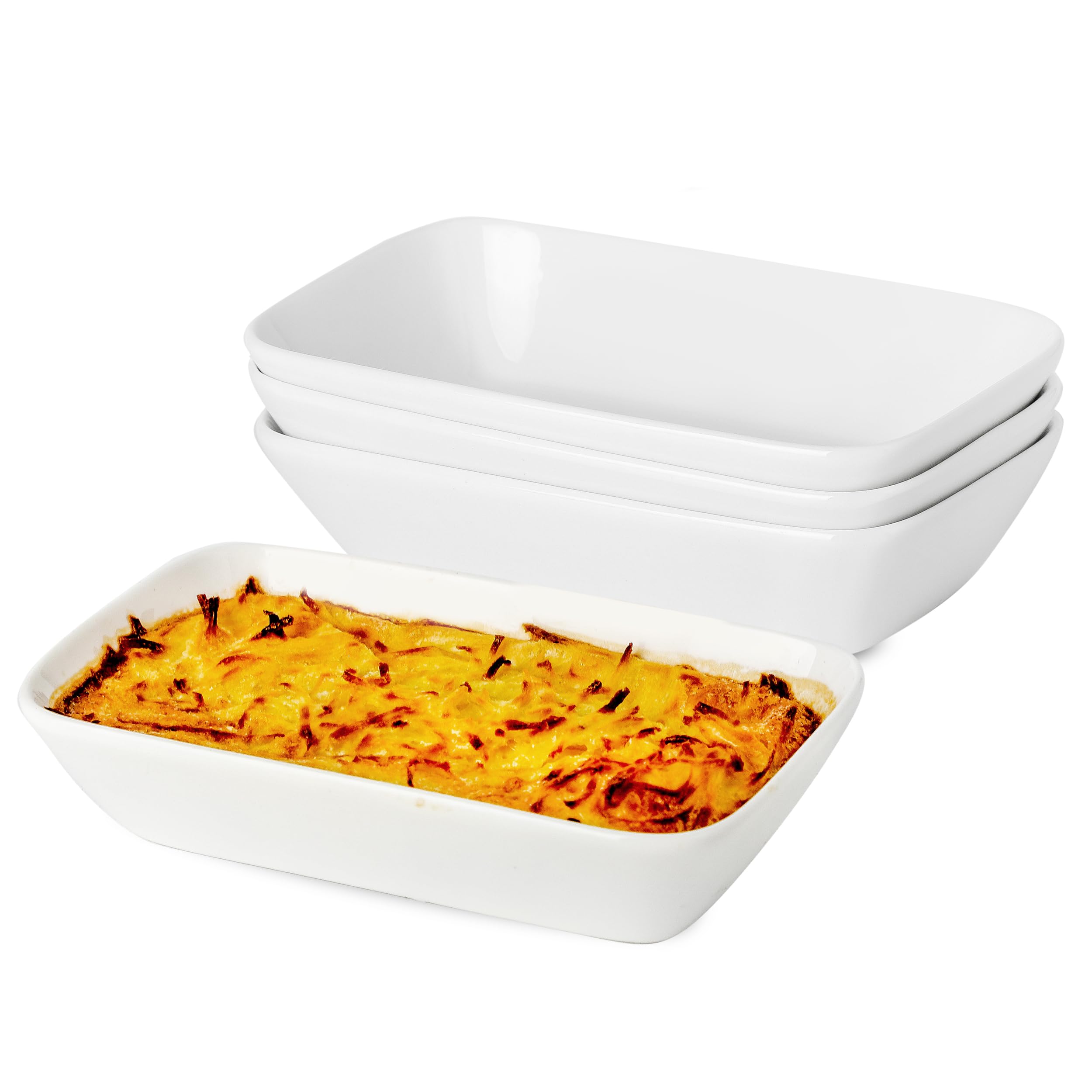 XINLTC bandeja rectangular para porciones individuales, hornea con calor uniforme.