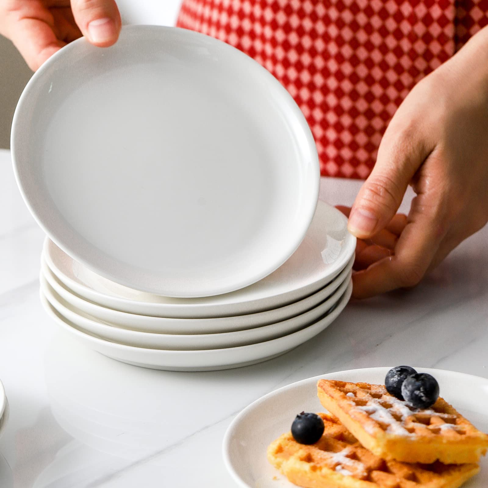 XINLTC platos para reuniones y eventos en color marfil
