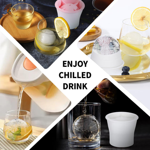 XIORRY esfera de hielo para whisky y cócteles, realza la presentación en la copa.