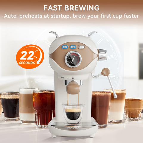 XIXUBX tamper incluido, herramienta compacta para compactar café.