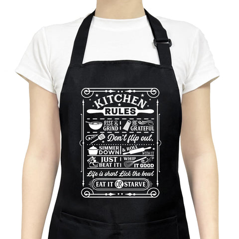 Xiynmeife delantal de cocina para mujer con bolsillos, ideal para utensilios al alcance.