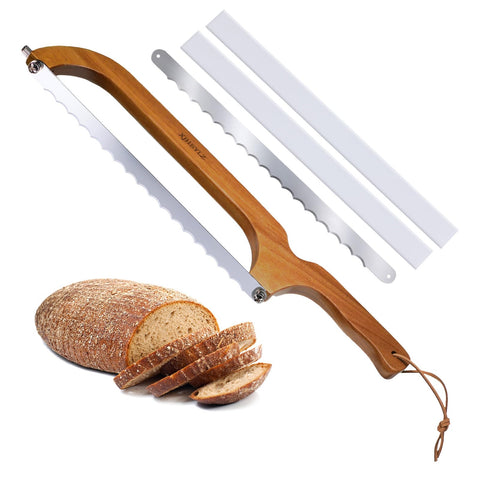 Cuchillo para pan XJHEYLZ, corte preciso de masa madre para rebanadas uniformes.