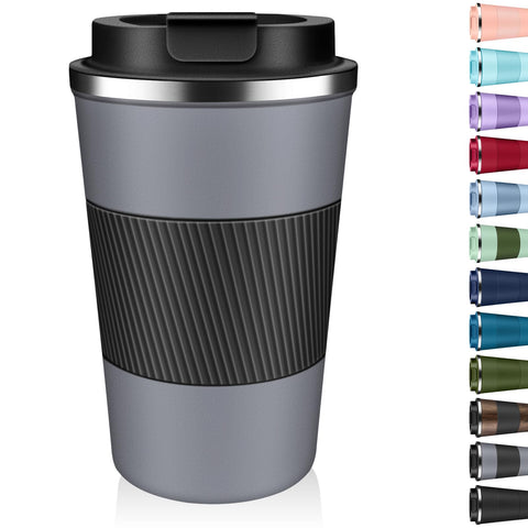 XKELFX termico cafe 12oz con cuerpo de acero mantiene calor por horas