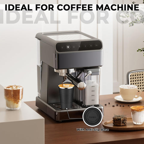 XKELFX Termo Café 17oz negro, manga ergonomica antideslizante