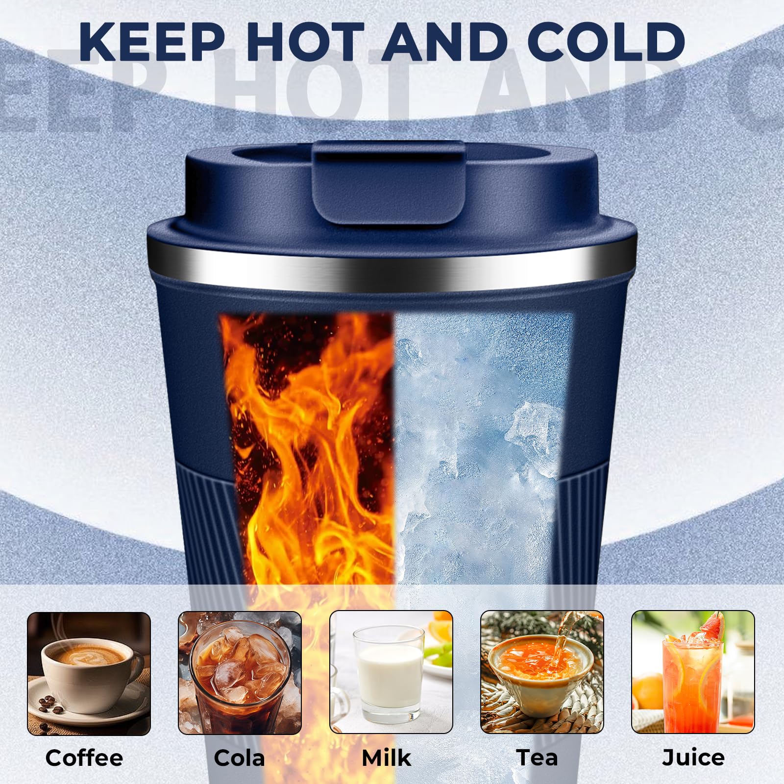 Ideal para uso diario de café, té o bebidas frías.