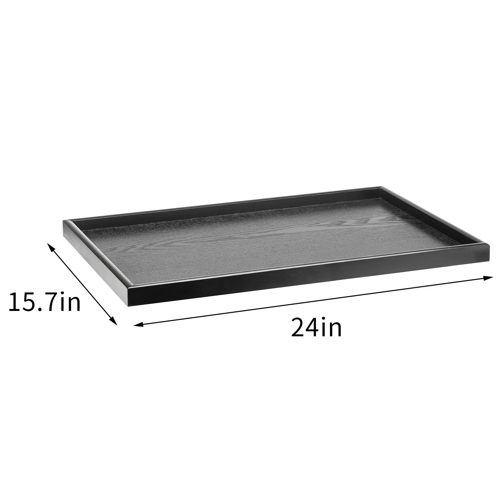 Bandeja XKXKKE decorativa para mesa con plantas y velas.