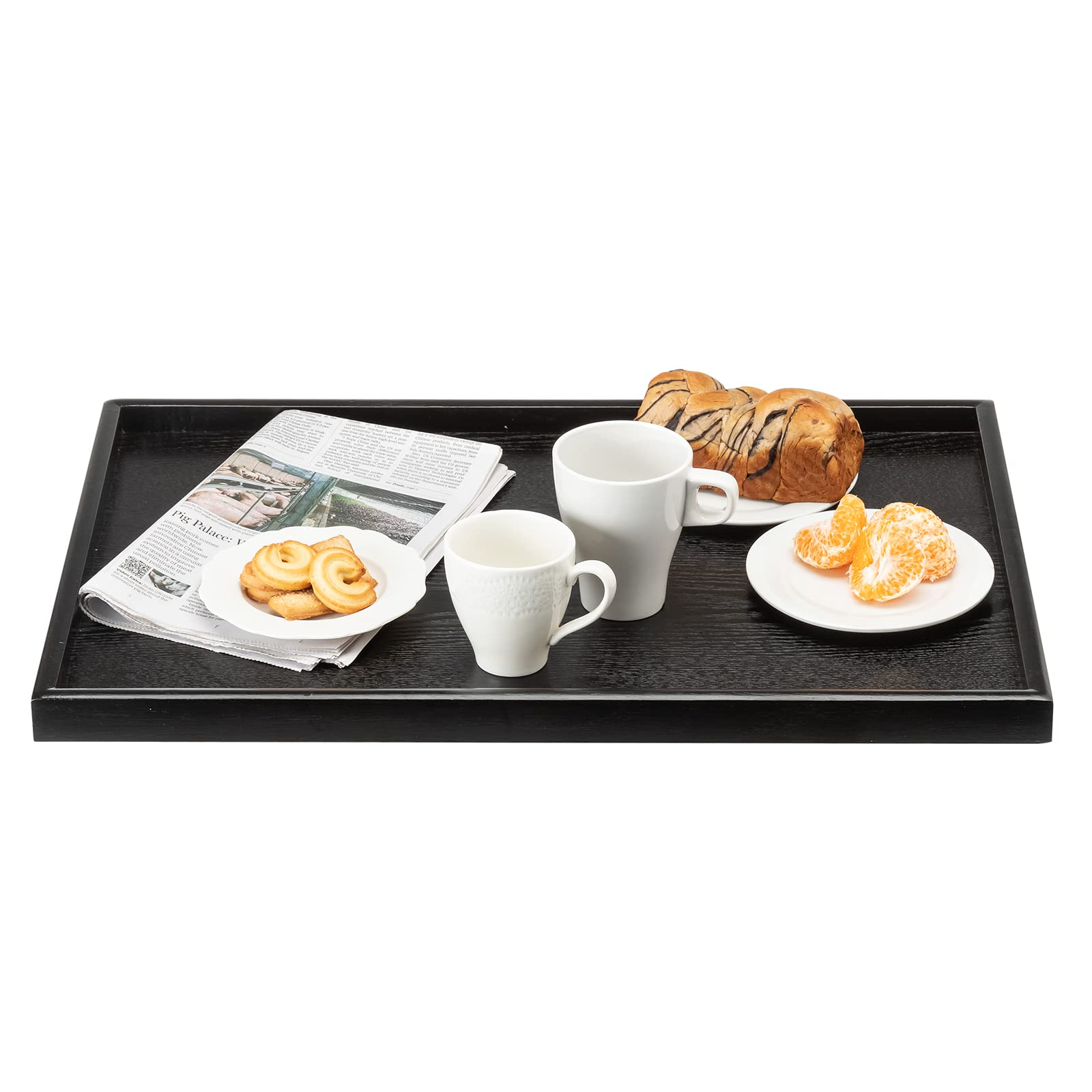 Bandeja XKXKKE con bordes elevados para evitar derrames durante el servicio.