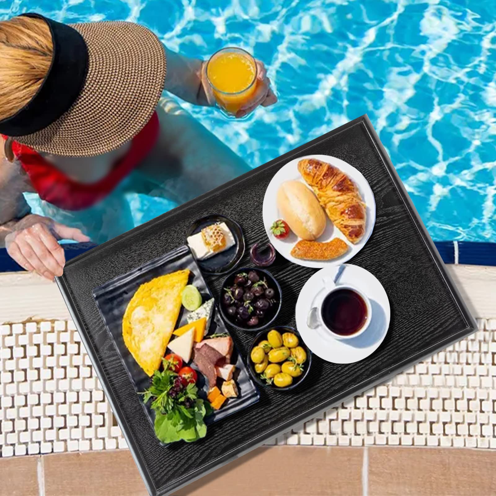 Bandeja XKXKKE versátil para salón, dormitorio o terraza, fácil de mover.