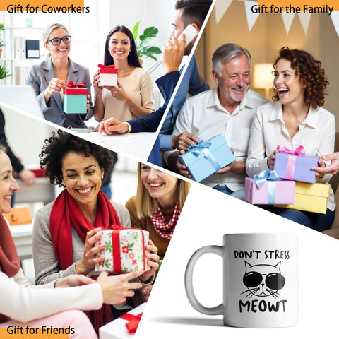 Taza XKZGSZB como regalo divertido, perfecta para amantes de gatos.
