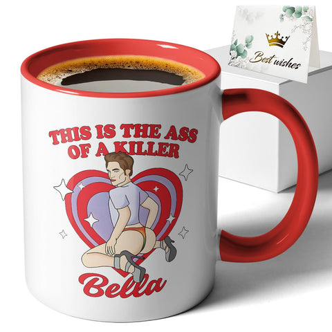 Taza XKZGSZB con humor de oficina y impresión doble cara, perfecta como regalo.