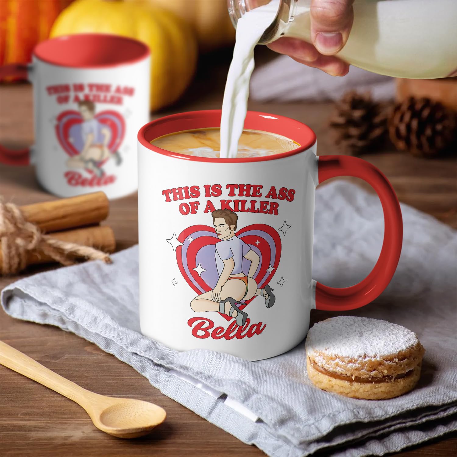 Taza XKZGSZB apta para microondas y lavavajillas, limpieza fácil.