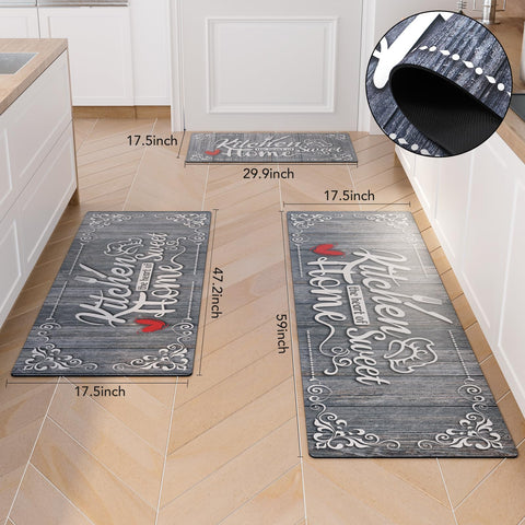 Alfombrilla anti-fatiga XLHOMO, comodidad para cocinar junto al fregadero.