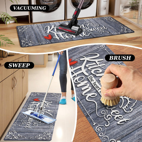 Alfombrilla XLHOMO antideslizante con fondo de goma para suelos estables.