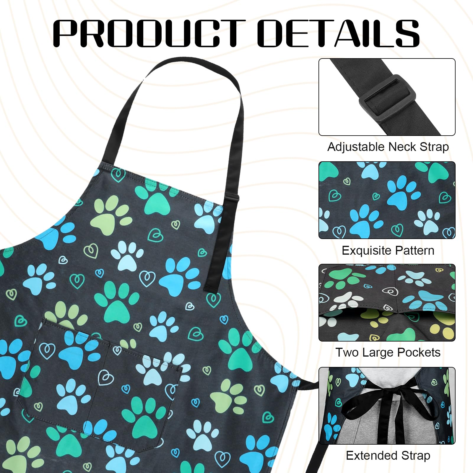 Delantal XLSXEXCL con ajuste de cuello, cómodo para todos