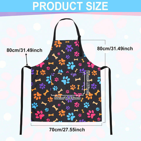XLSXEXCL delantal impermeable con diseño de huesos, mantiene la ropa limpia