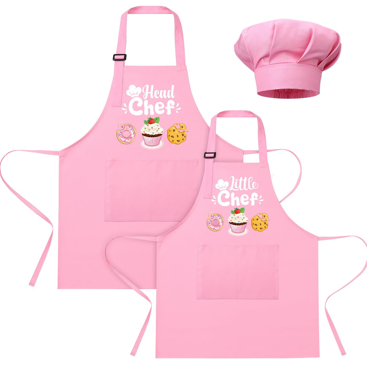 Delantal XLSXEXCL para pareja madre-hijo en primer plano, perfecto para cocinar juntos.