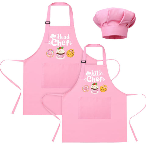 Delantal XLSXEXCL para pareja madre-hijo en primer plano, perfecto para cocinar juntos.