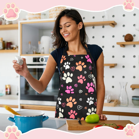 XLSXEXCL delantal amarillo, uso multiusos en cocina, jardinería y cuidado de mascotas.