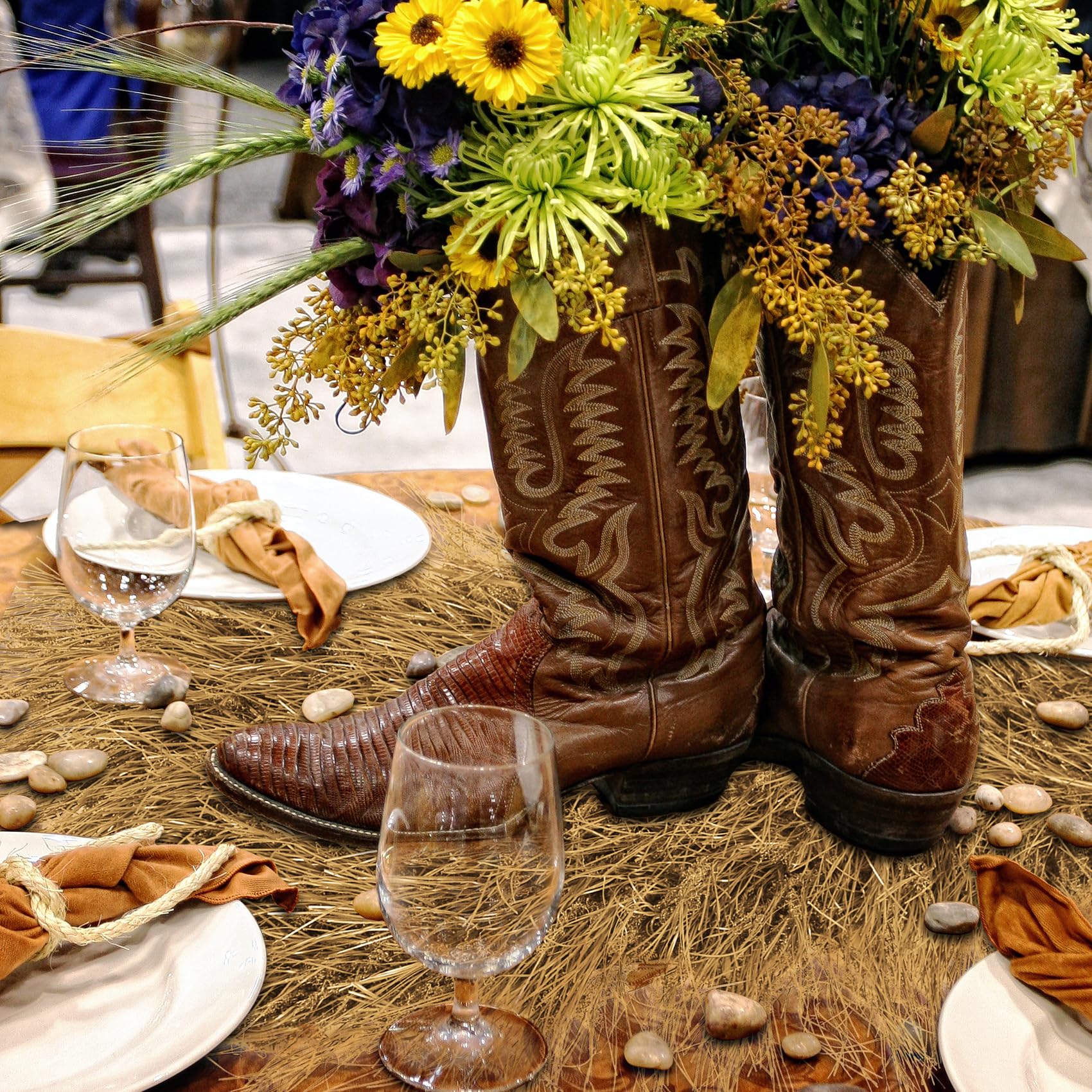 Decoración navideña pesebre XLX TURF mantel heno