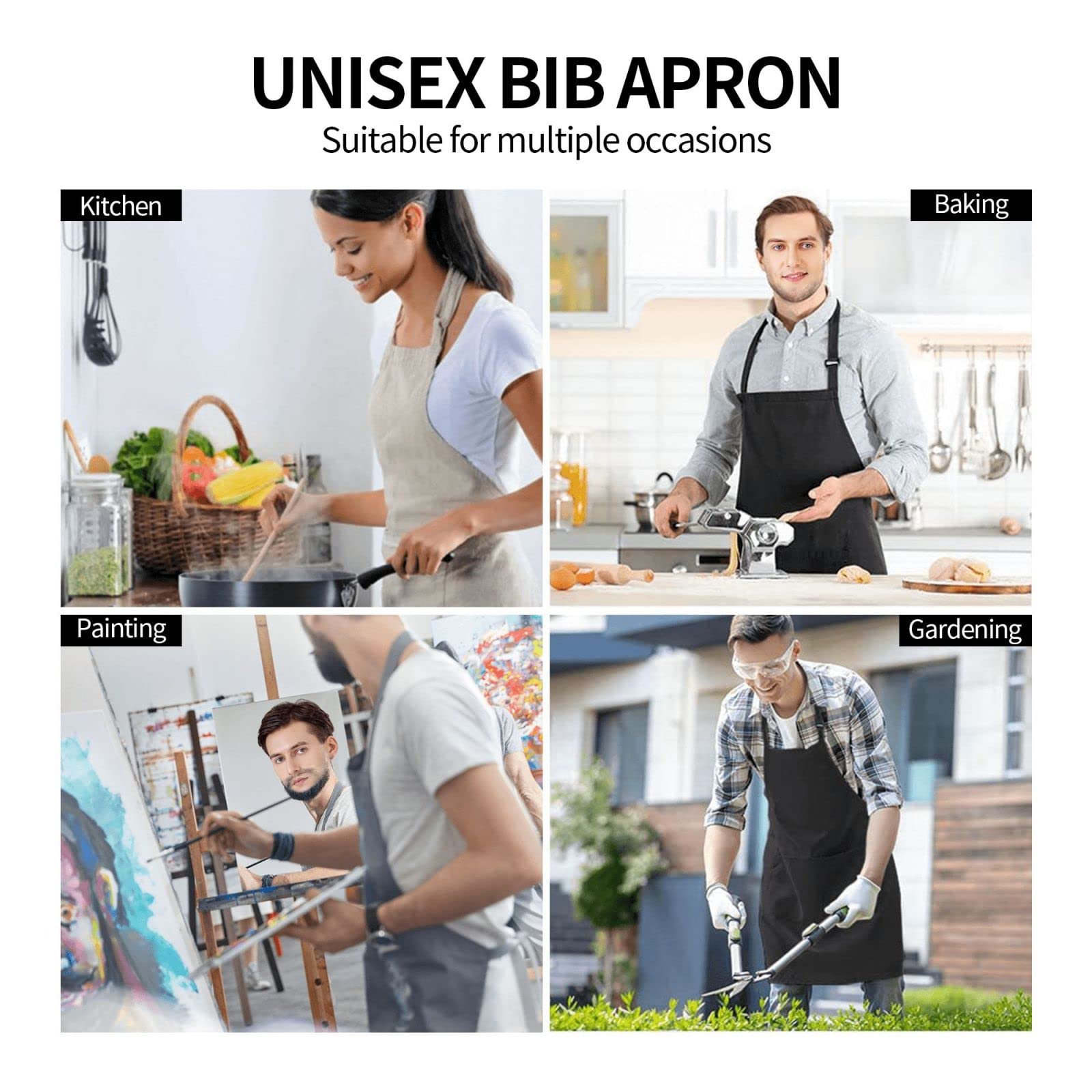 Xmeden delantal para interior y exterior, perfecto para fiestas y tareas del hogar