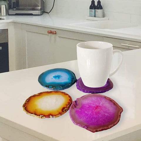XMHOME posavasos con topes de silicona antideslizantes para mesa estable