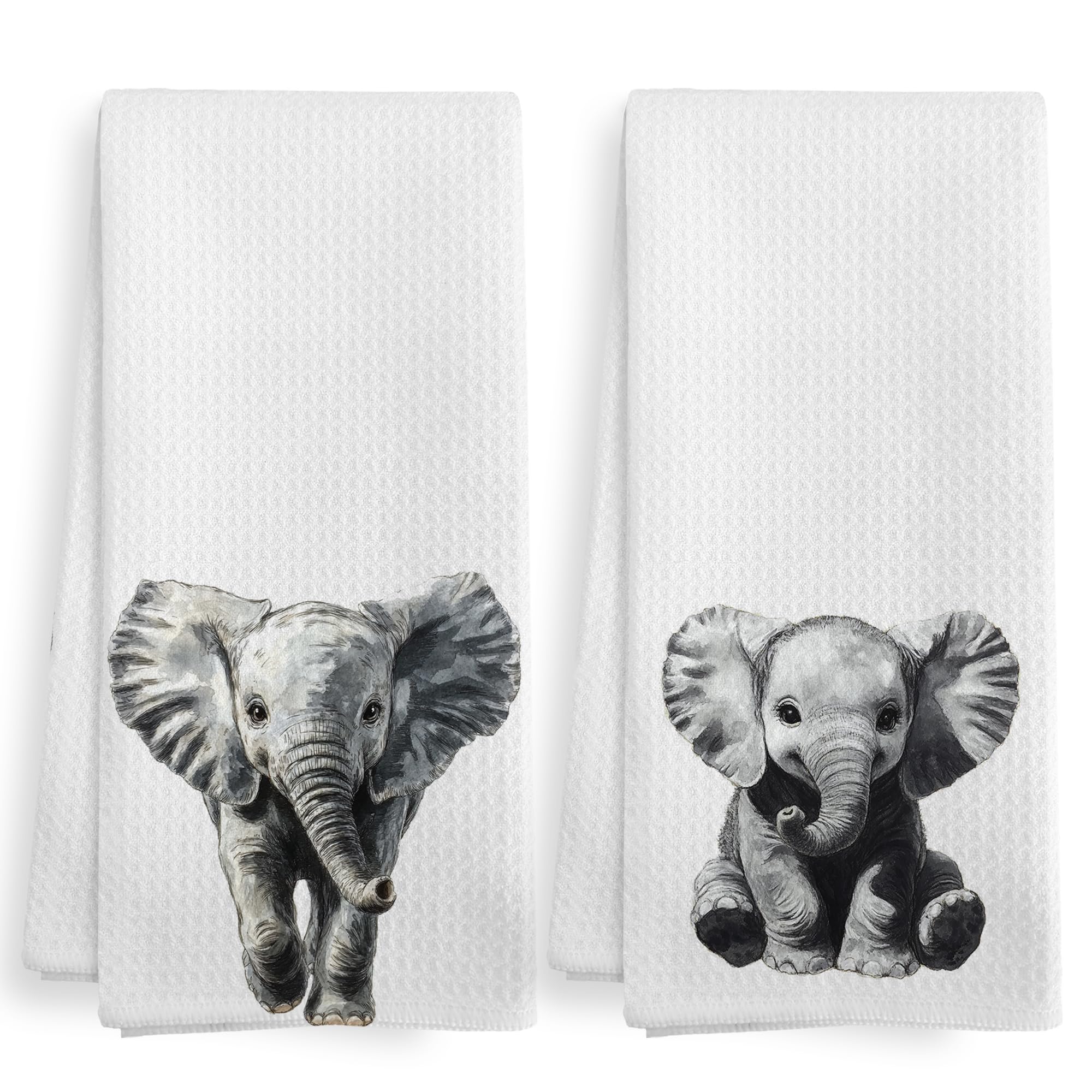 XNXLDYLH toallas elefante en cocina; ideal para secar manos