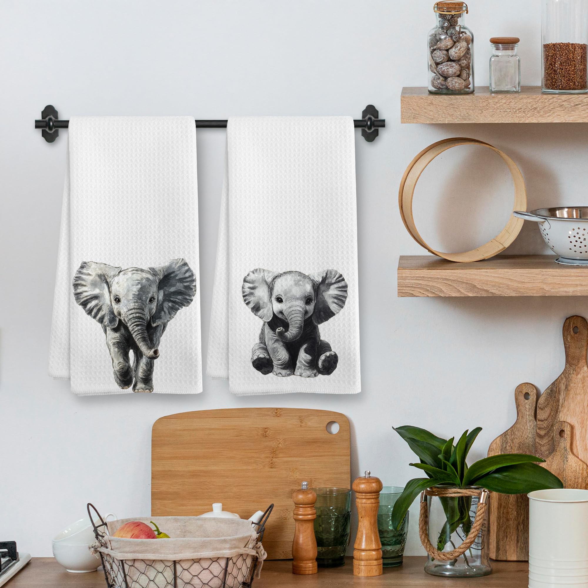 XNXLDYLH toallas elefante, diseño claro para habitación infantil