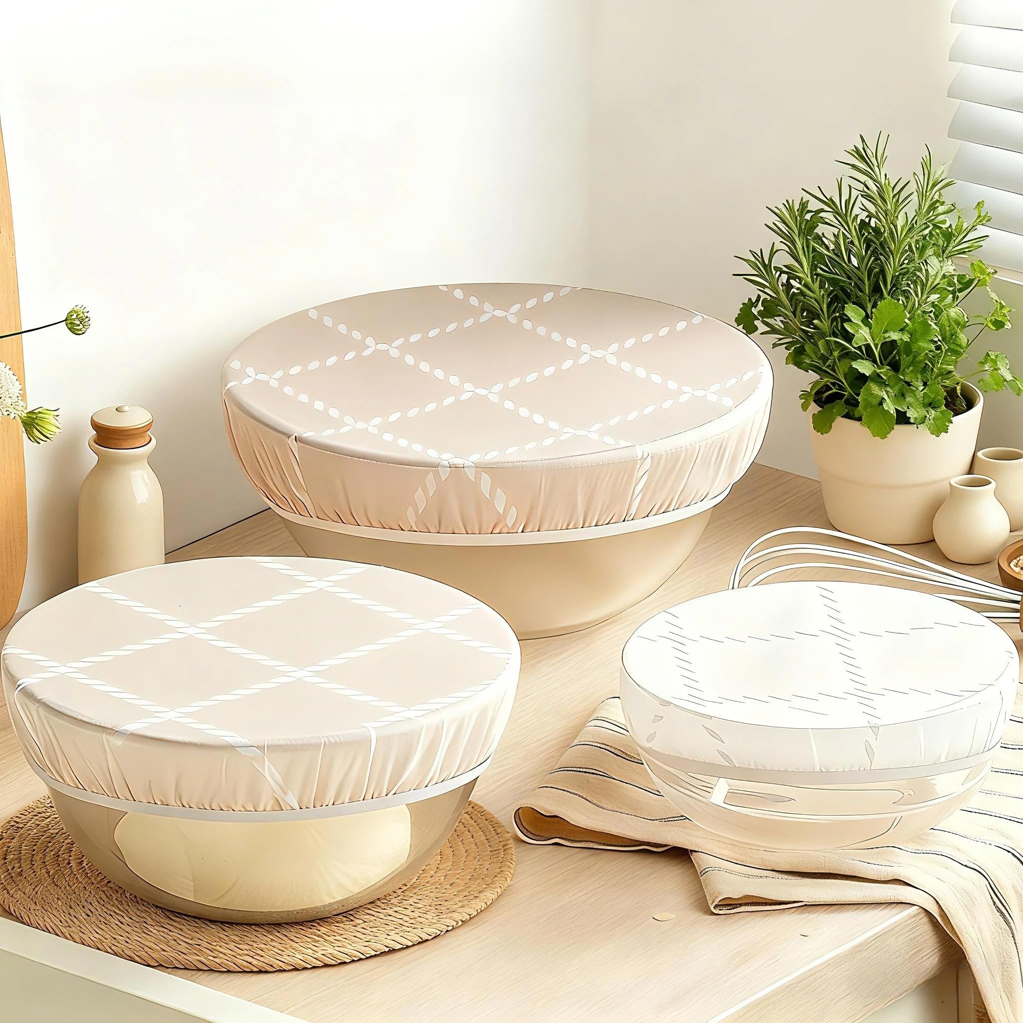 XOHUYD cobertor para cuenco de 8 pulgadas con cera de abeja, mantiene el pan fresco.