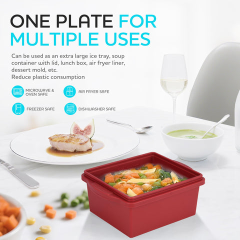 Conjunto de bandejas Xomoo para congelados y preparaciones de comidas.