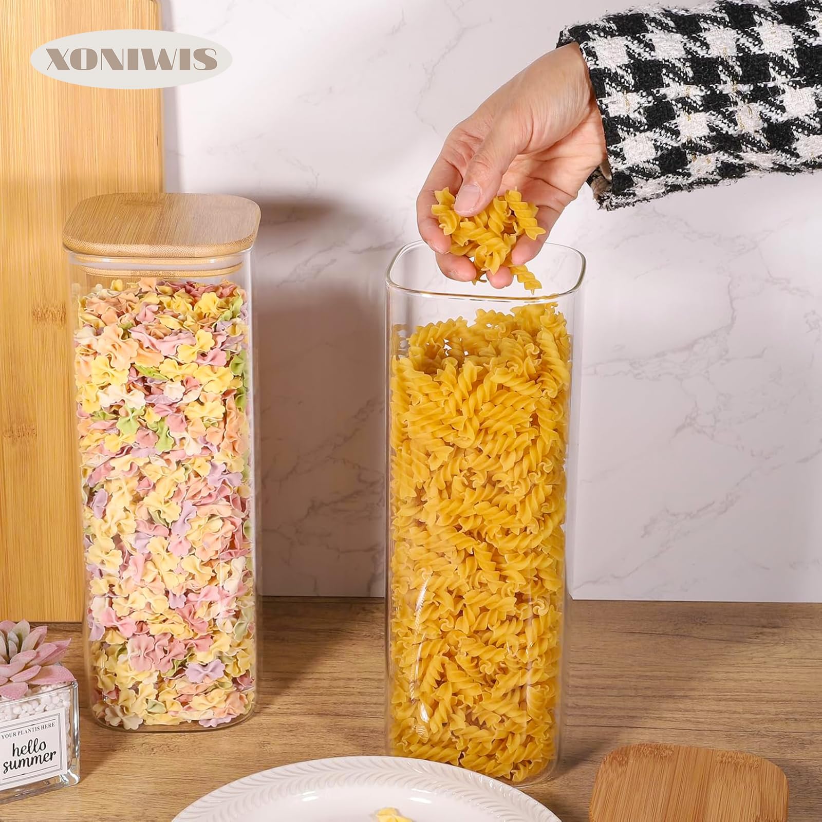 Xoniwis sellado hermético evita el polvo y mantiene los alimentos secos.