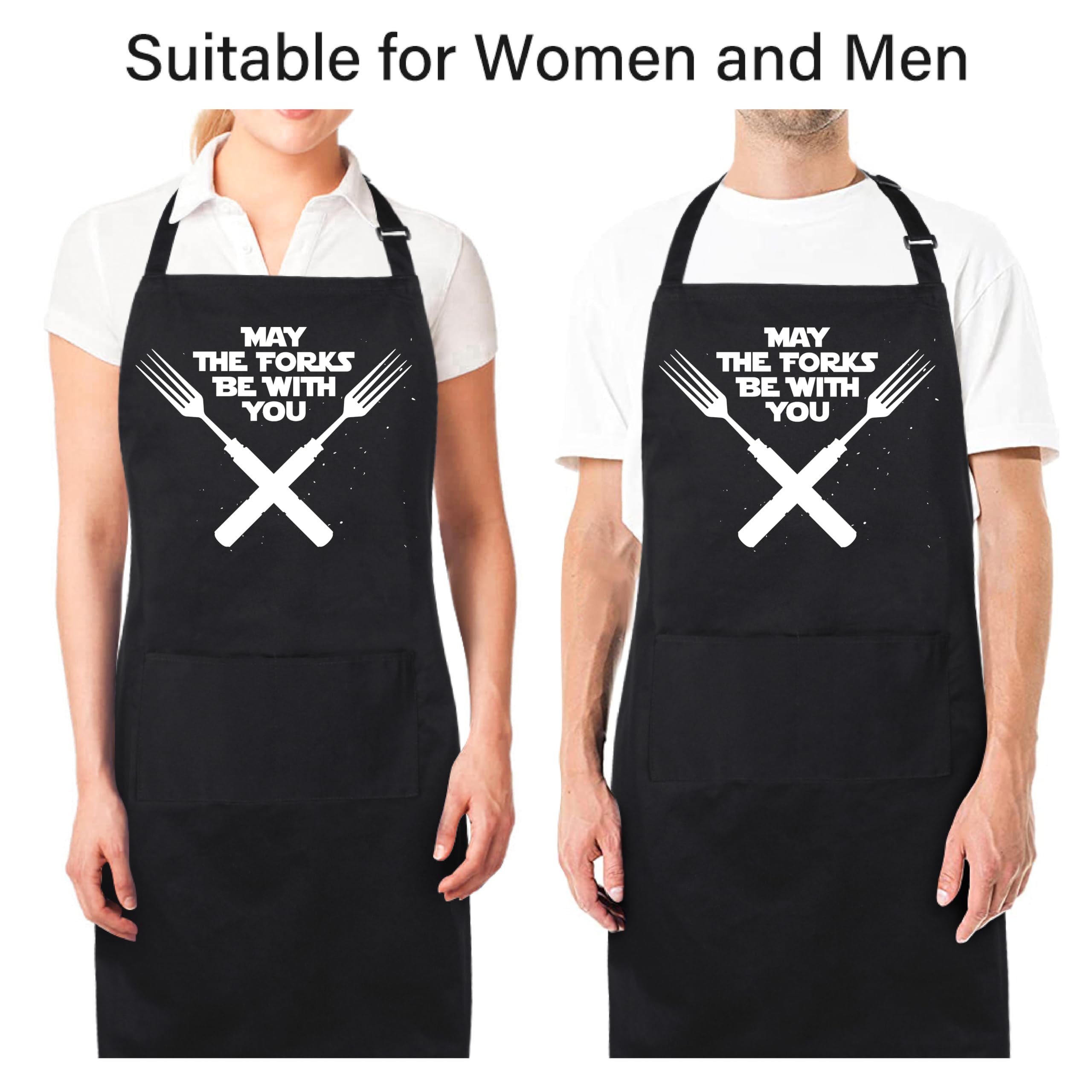 Delantal Xornis con diseños graciosos, ideal como regalo divertido para cocineros.