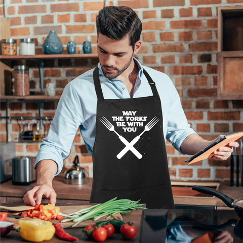 Delantal Xornis apto para cocinar, asar a la parrilla o pintar.