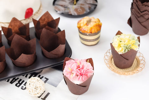XP-ART tulip cupcake liner: diseño elegante que realza tus bizcochos