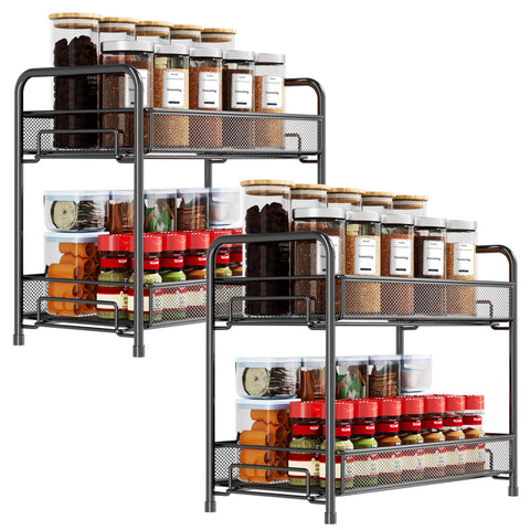 Portaespecias Xpatee en encimera con dos niveles para mayor organización en la cocina