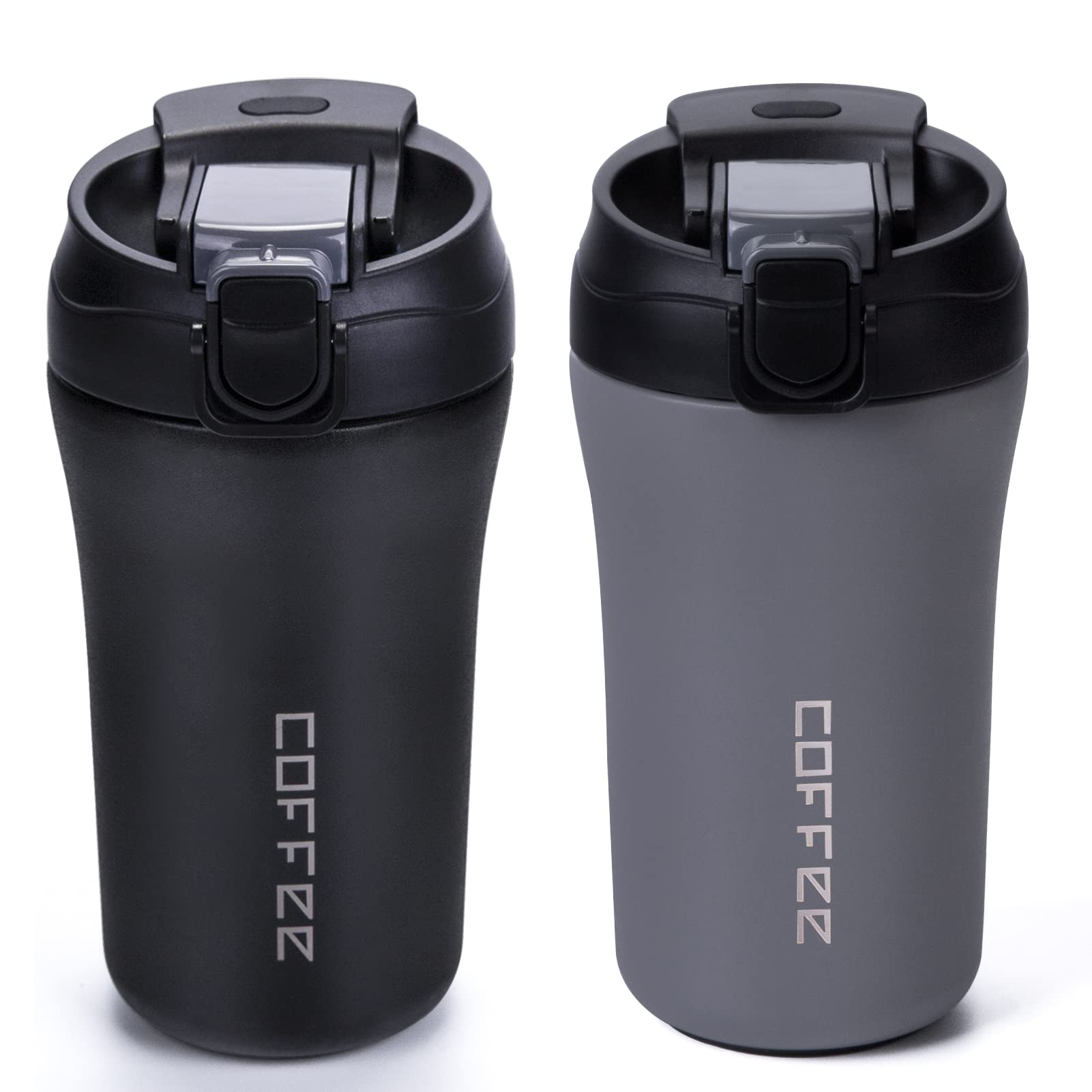 XPIY juego dos tazas viaje 14 onzas, ideal para llevar café caliente en viajes