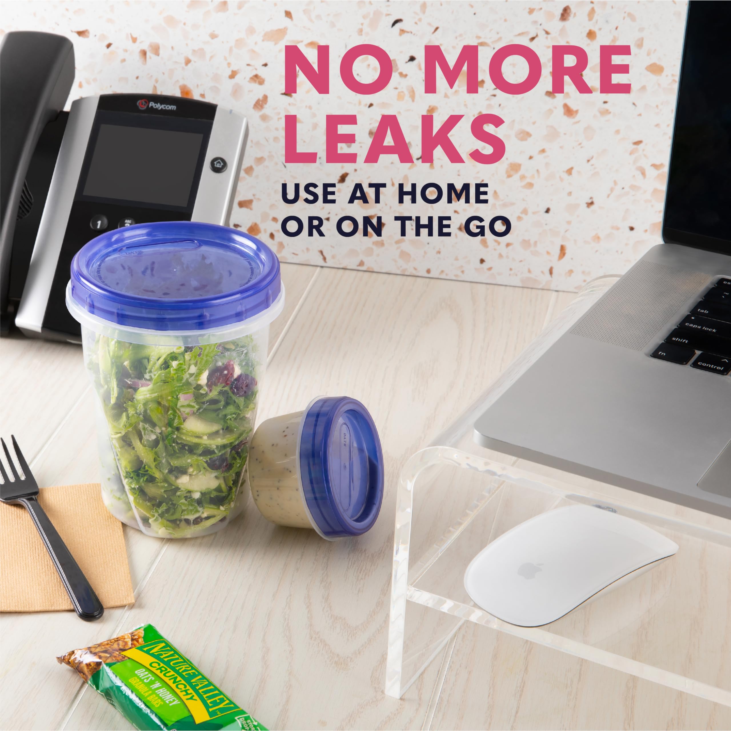 XpressPak Contenedores Deli 16oz con sello hermético para mantener la frescura.