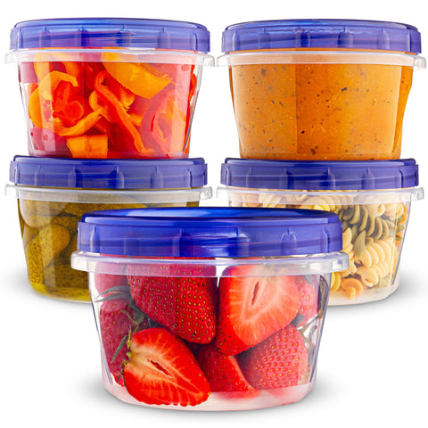 XpressPak Contenedores Deli 16oz con tapa giratoria, evita derrames en transporte.