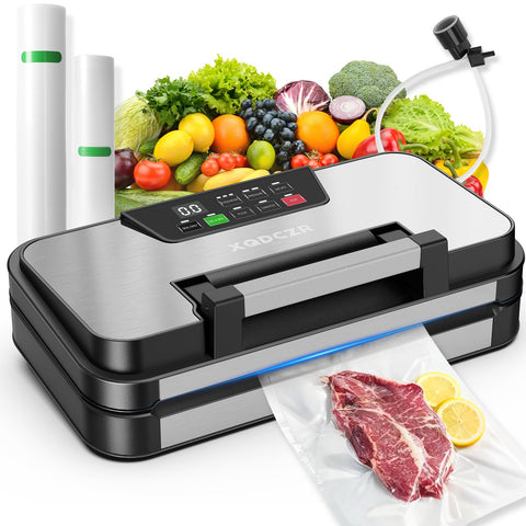 XQDCZR selladora al vacío 10-en-1: sellado rápido para alimentos variados.