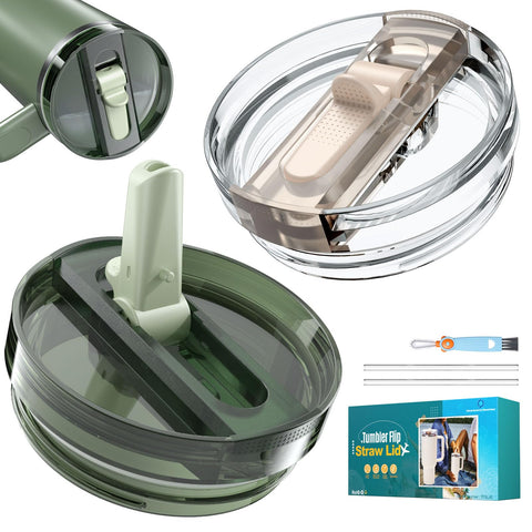 Xrabbit tapa plegable para Stanley 40oz Quencher, ajuste perfecto y evita derrames.