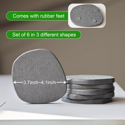 XRzitky diseno minimalista en gris profundo para mesa moderna