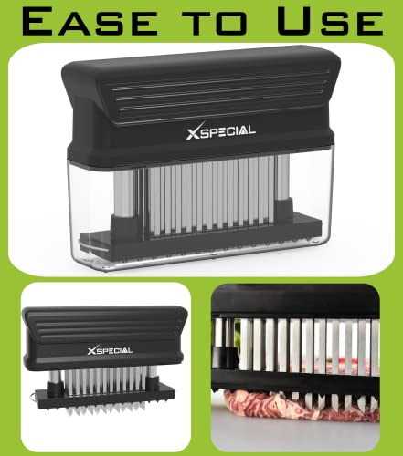 XSpecial Bold XL 60 cuchillas afiladas ablandan carne de forma rápida y uniforme