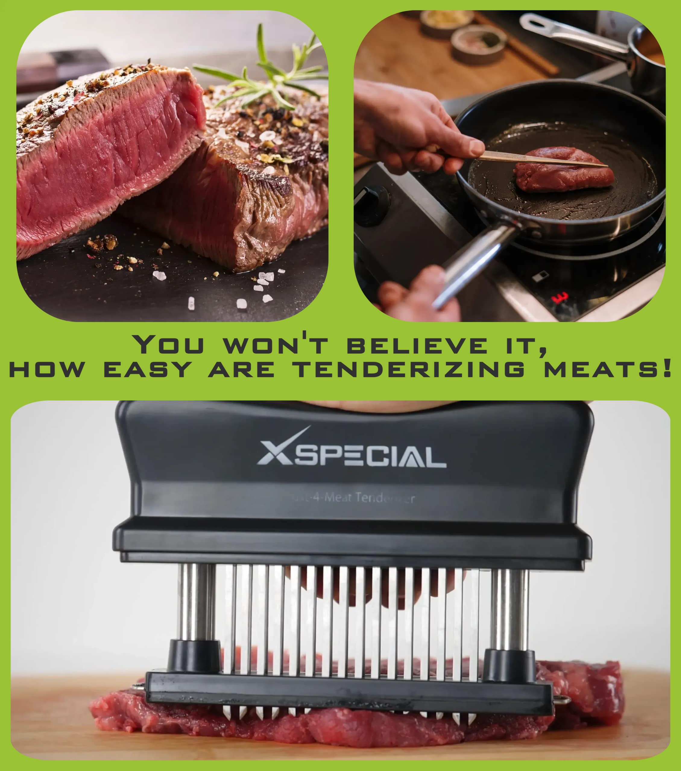 XSpecial tenderizado rápido para carnes; podría acortar tiempos de cocción