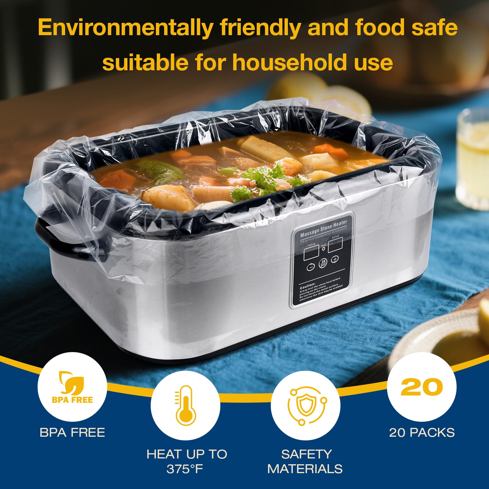 XSTWVM liner-bpa-free: seguro para alimentos y sin olores