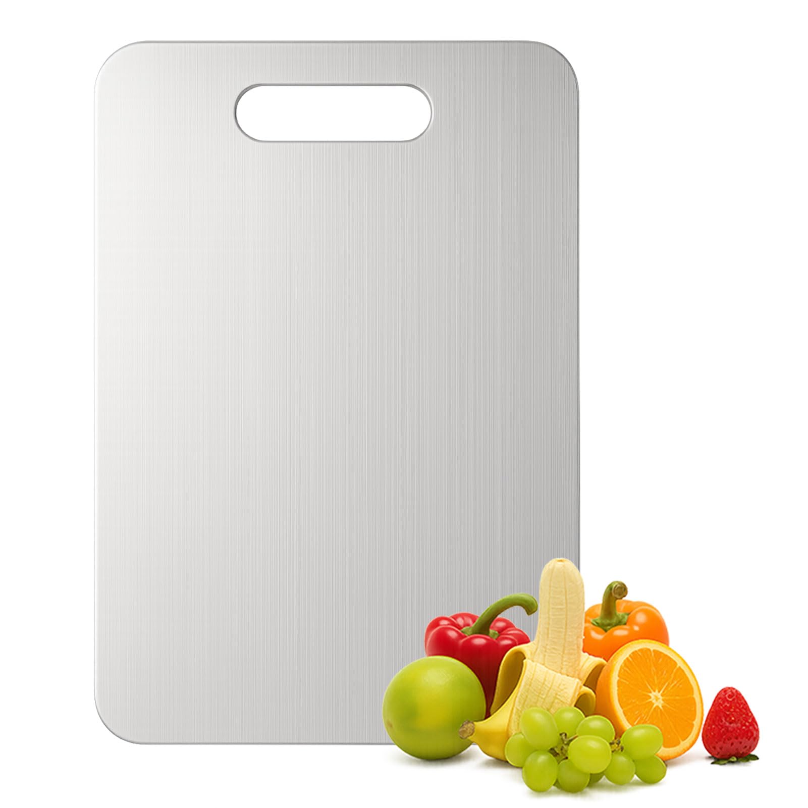 XTBSE tabla de corte titanio doble cara frente, ideal para frutas y verduras