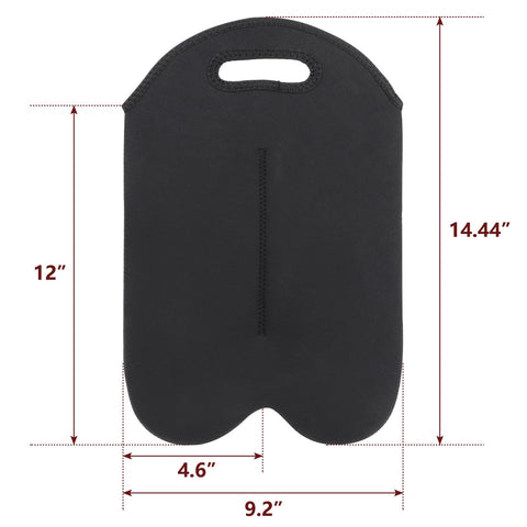 XTKS bolsas con compartimentos separados para dos botellas, evitando golpes.