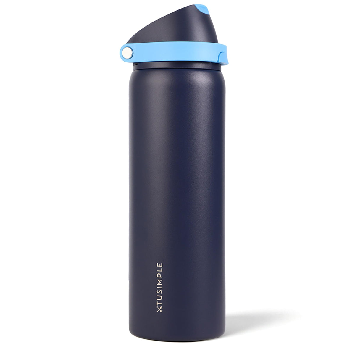 XTUSIMPLE botella 32oz aislada frente: mantiene bebidas frías durante viajes.