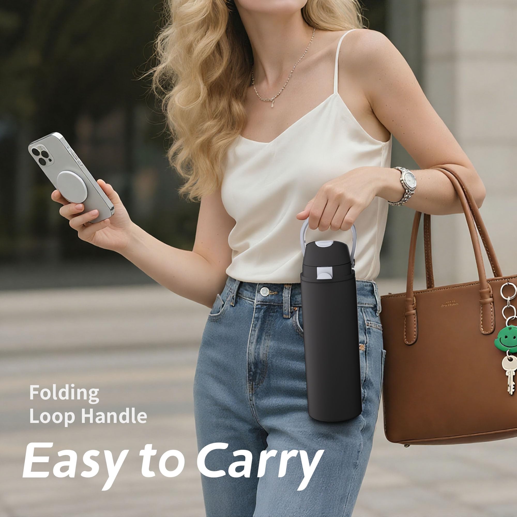 XTUSIMPLE compatibilidad con portavasos, frente, ideal para coche y viaje.